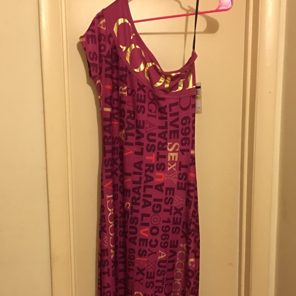 NWT Long one shoulder dress